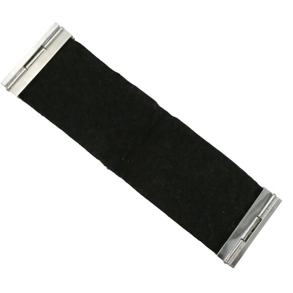 Rhinestone & chain embellished wide cuff bracelet Magnetic closure - Picture 5 of 5